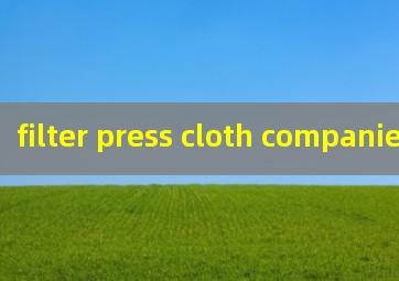 filter press cloth companies